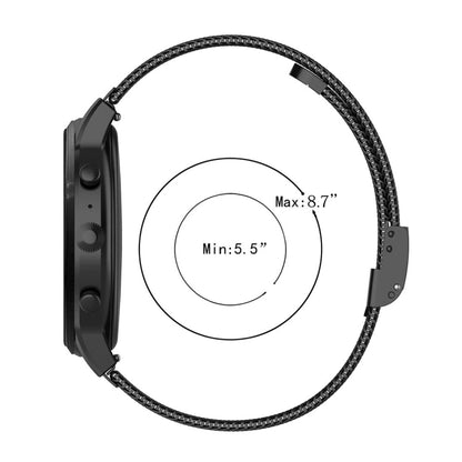 22 มม. ตาข่ายโลหะสายรัดข้อมือสายนาฬิกาสำหรับ Fossil Gen 5 Carlyle / Gen 5 Julianna / Gen 5 Garrett / Gen 5 Carlyle HR