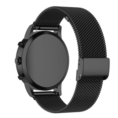 22 มม.ตาข่ายโลหะสายรัดข้อมือสำหรับนาฬิกา Fossil Hybrid Smartwatch HR,ชาย Gen 4 Explorist HR, ชายกีฬา