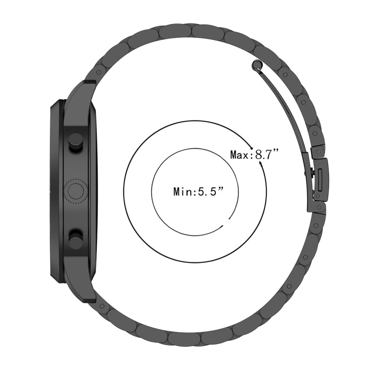 สายนาฬิกาข้อมือเหล็กขนาด 22 มม. สำหรับ Fossil Hybrid Smartwatch HR, Male Gen 4 Explorist HR / Male Sport