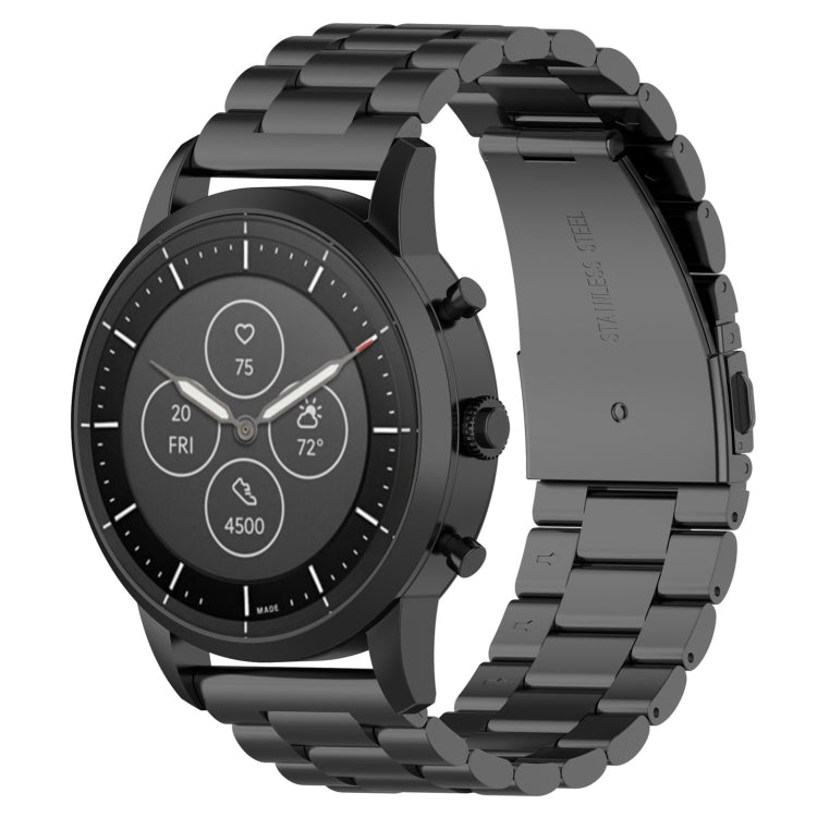 สายนาฬิกาข้อมือเหล็กขนาด 22 มม. สำหรับ Fossil Hybrid Smartwatch HR, Male Gen 4 Explorist HR / Male Sport