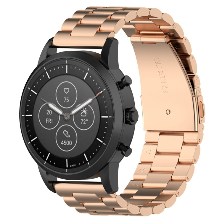 สายนาฬิกาข้อมือเหล็กขนาด 22 มม. สำหรับ Fossil Hybrid Smartwatch HR, Male Gen 4 Explorist HR / Male Sport