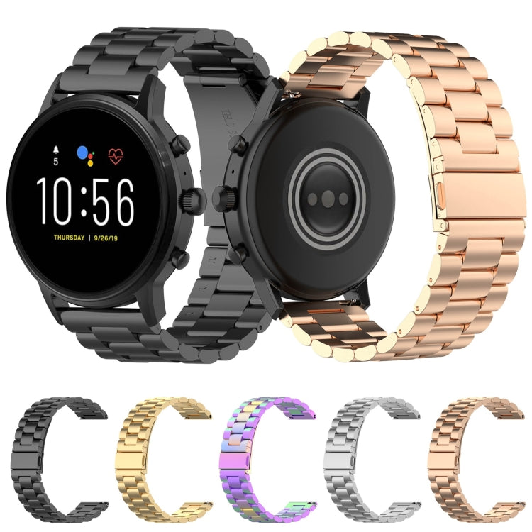 22 มม. สายรัดข้อมือสายนาฬิกาสำหรับ Fossil Gen 5 Carlyle, Gen 5 Julianna, Gen 5 Garrett, Gen 5 Carlyle HR
