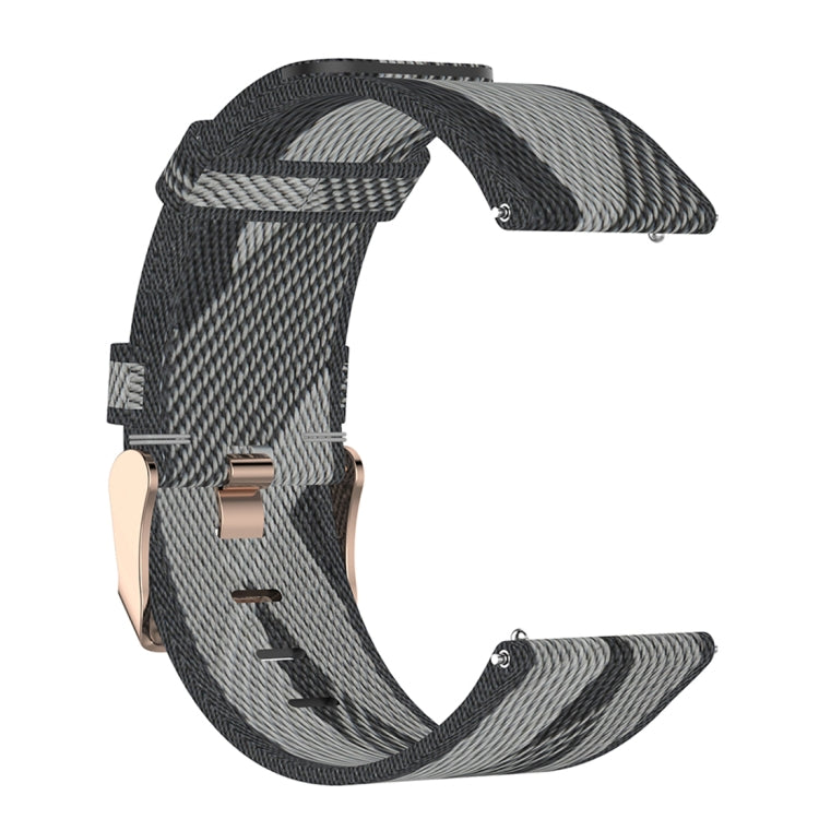 23 มม. ลายสานสายรัดข้อมือไนลอนสำหรับ Fitbit Versa 2, Fitbit Versa, Fitbit Versa Lite, Fitbit Blaze