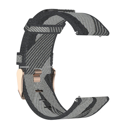 23 มม. ลายสานสายรัดข้อมือไนลอนสำหรับ Fitbit Versa 2, Fitbit Versa, Fitbit Versa Lite, Fitbit Blaze
