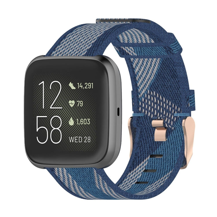 23 มม. ลายสานสายรัดข้อมือไนลอนสำหรับ Fitbit Versa 2, Fitbit Versa, Fitbit Versa Lite, Fitbit Blaze