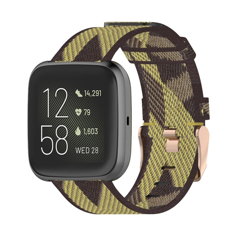 23 มม. ลายสานสายรัดข้อมือไนลอนสำหรับ Fitbit Versa 2, Fitbit Versa, Fitbit Versa Lite, Fitbit Blaze