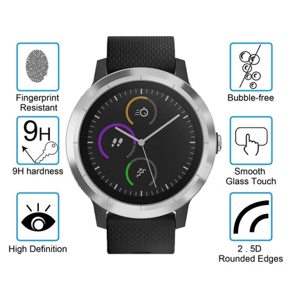ENKAY Hat-Prince สำหรับ Garmin vivoactive 3 Smart Watch 0.2mm 9H ความแข็งพื้นผิว 2.15D ฟิล์มกันรอยนิรภัยป้องกันการระเบิด