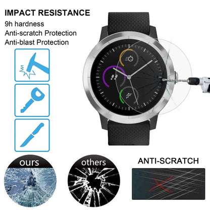 ENKAY Hat-Prince สำหรับ Garmin vivoactive 3 Smart Watch 0.2mm 9H ความแข็งพื้นผิว 2.15D ฟิล์มกันรอยนิรภัยป้องกันการระเบิด