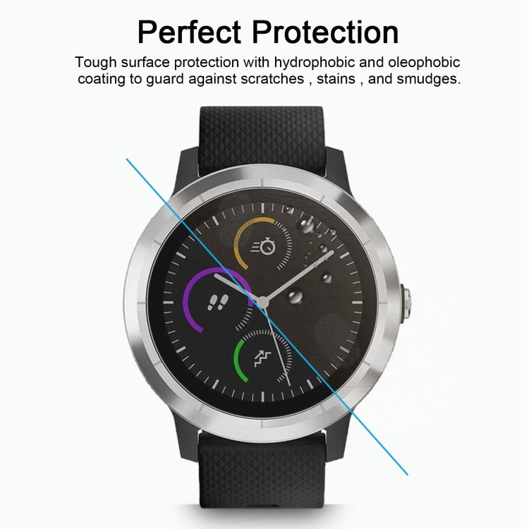 ENKAY Hat-Prince สำหรับ Garmin vivoactive 3 Smart Watch 0.2mm 9H ความแข็งพื้นผิว 2.15D ฟิล์มกันรอยนิรภัยป้องกันการระเบิด