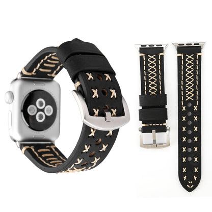 สำหรับ Apple Watch Ultra 49 มม./Series 8 & 7 45 มม./SE 2 & 6 & SE & 5 & 4 44 มม./3 & 2 & 1 42 มม.รูปแบบสายนาฬิกาข้อมือหนังแท้, For 42mm
