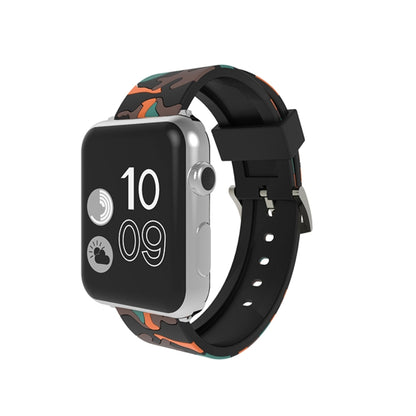 สำหรับ Apple Watch Series 3 & 2 & 1 38 มม. แฟชั่นลายพรางซิลิโคนสายนาฬิกา, 38mm