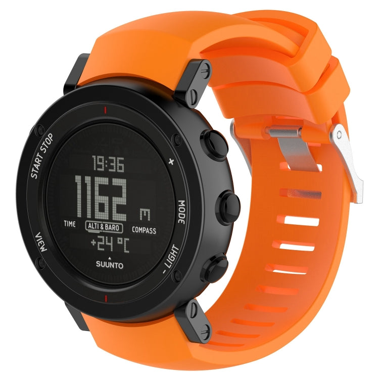 สายนาฬิกาซิลิโคนสำหรับ SUUNTO Core ALU สีดำ