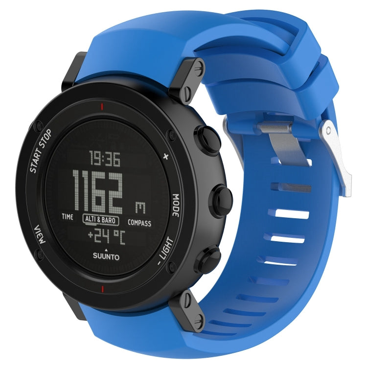 สายนาฬิกาซิลิโคนสำหรับ SUUNTO Core ALU สีดำ