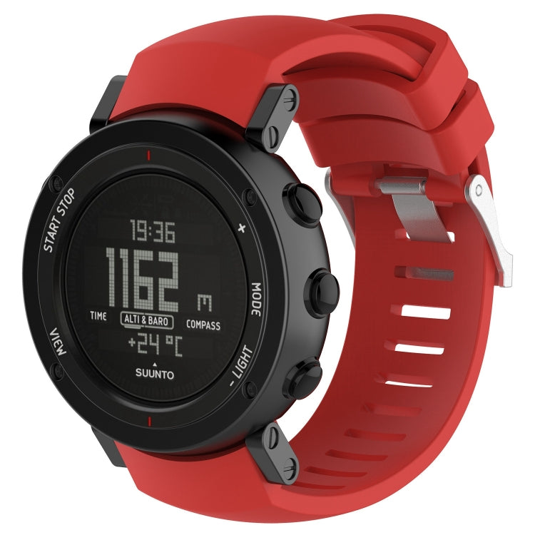 สายนาฬิกาซิลิโคนสำหรับ SUUNTO Core ALU สีดำ