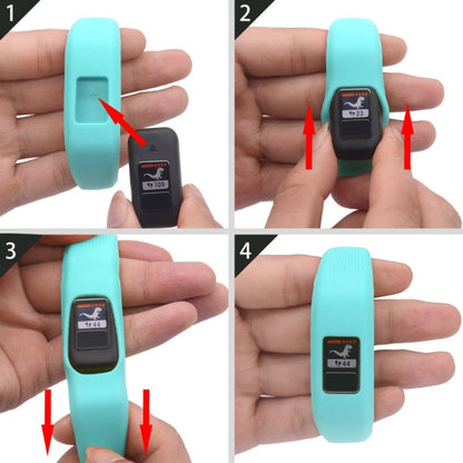สายนาฬิกาซิลิโคนแบบสปอร์ตสำหรับ Garmin Vivofit JR ขนาด: เล็ก