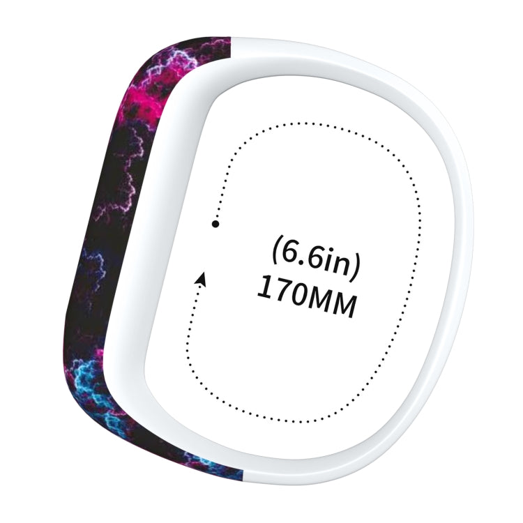 สายนาฬิกาซิลิโคนลายขนนกสีสันสดใสสำหรับ Garmin Vivofit JR ขนาด: ใหญ่