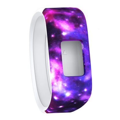สายนาฬิกาซิลิโคนลายขนนกสีสันสดใสสำหรับ Garmin Vivofit JR ขนาด: ใหญ่