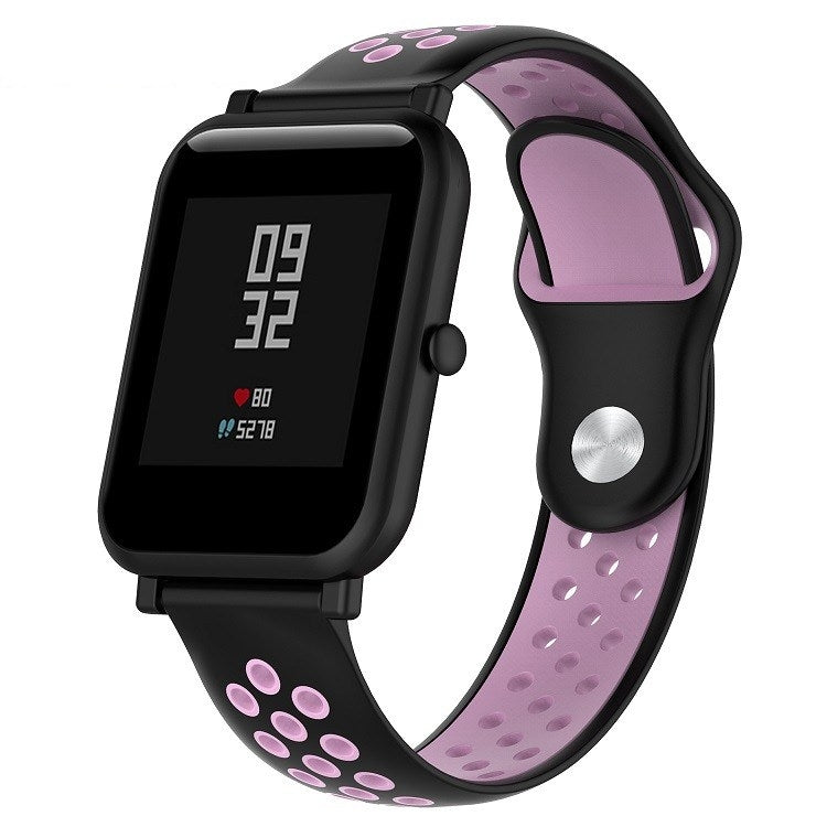 สายนาฬิกาซิลิโคนสปอร์ตสองสีสำหรับ Huawei Watch Series 1 18mm