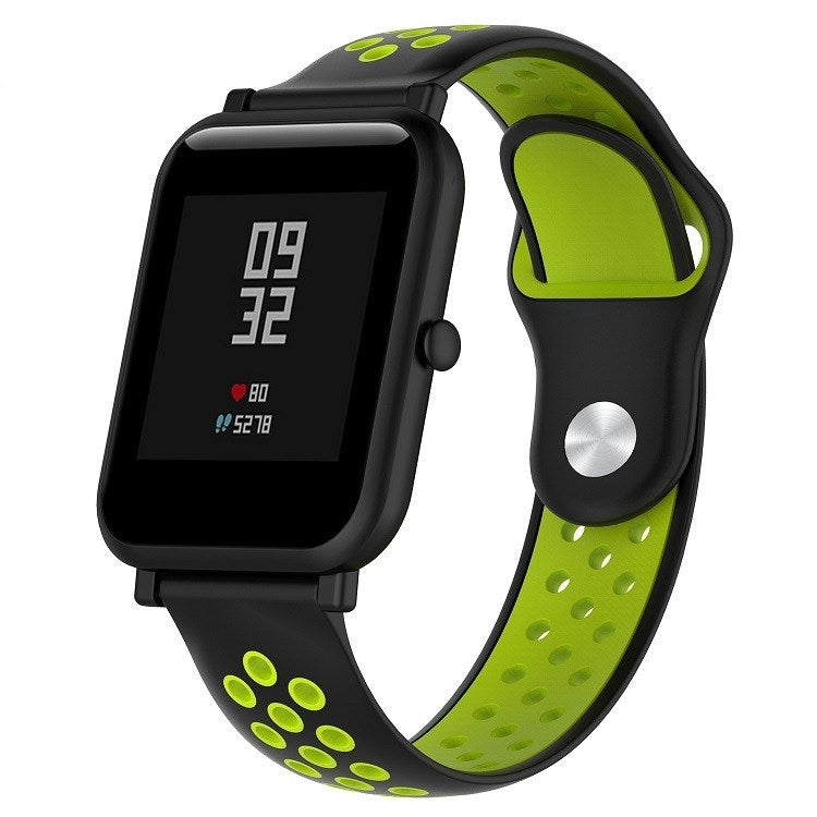 สายนาฬิกาซิลิโคนสปอร์ตสองสีสำหรับ Huawei Watch Series 1 18mm