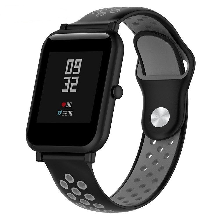 สายนาฬิกาซิลิโคนสปอร์ตสองสีสำหรับ Huawei Watch Series 1 18mm
