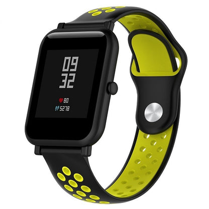 สายนาฬิกาซิลิโคนสปอร์ตสองสีสำหรับ Huawei Watch Series 1 18mm
