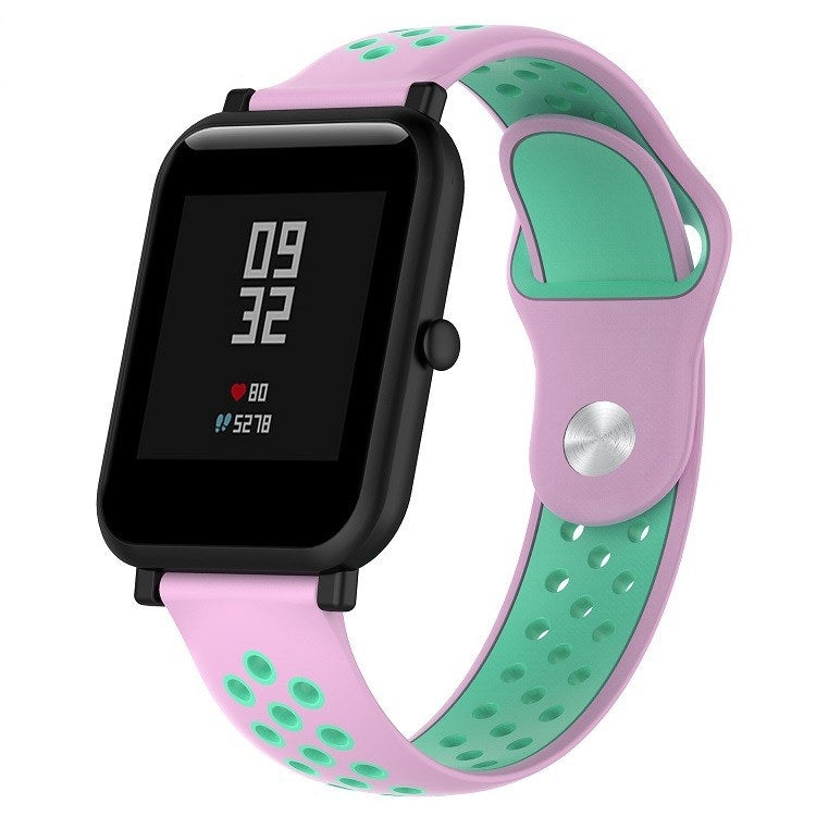 สายนาฬิกาซิลิโคนสปอร์ตสองสีสำหรับ Huawei Watch Series 1 18mm
