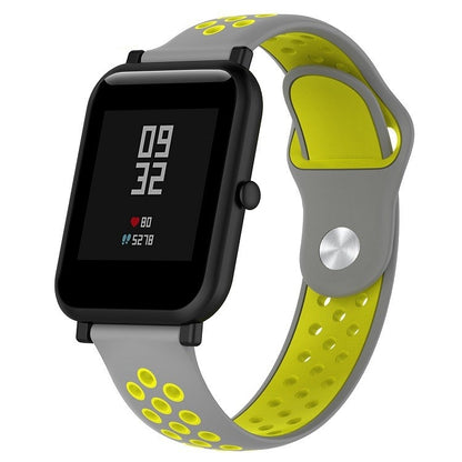 สายนาฬิกาซิลิโคนสปอร์ตสองสีสำหรับ Huawei Watch Series 1 18mm