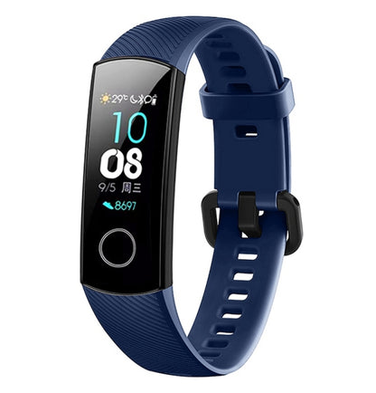 สายนาฬิกาซิลิโคนสีทึบสำหรับ Huawei Honor Band 4