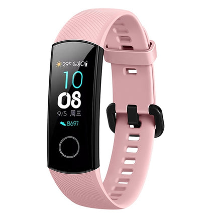 สายนาฬิกาซิลิโคนสีทึบสำหรับ Huawei Honor Band 4