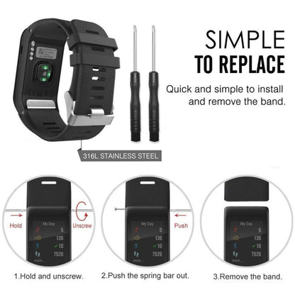 สายนาฬิกาซิลิโคนแบบสปอร์ตสำหรับ Garmin Vivoactive HR