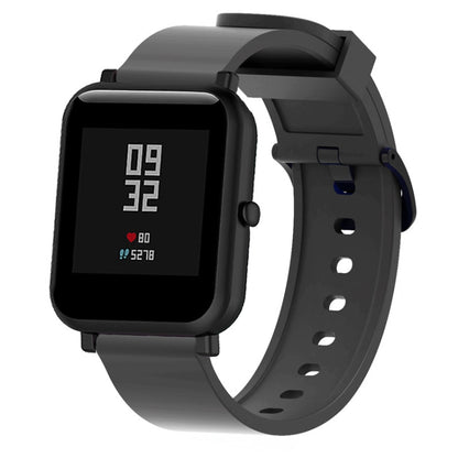 สายนาฬิกาซิลิโคนเคลือบเงาแบบสปอร์ตสำหรับ Huami Amazfit Bip Lite รุ่น 20 มม
