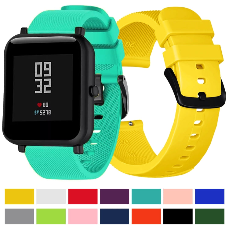 สายนาฬิกาซิลิโคนเนื้อม้าบ้าสำหรับ Huami Amazfit Bip Lite รุ่น 20 มม