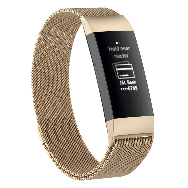 สายนาฬิกาแม่เหล็กสแตนเลสสำหรับ FITBIT Charge 3 ขนาด: เล็ก 187x18 มม