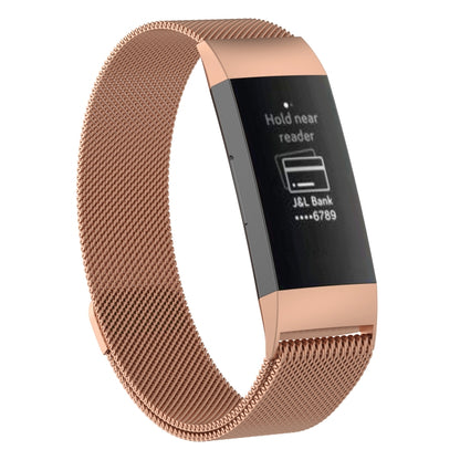 สายนาฬิกาแม่เหล็กสแตนเลสสำหรับ FITBIT Charge 3 ขนาด: เล็ก 187x18 มม