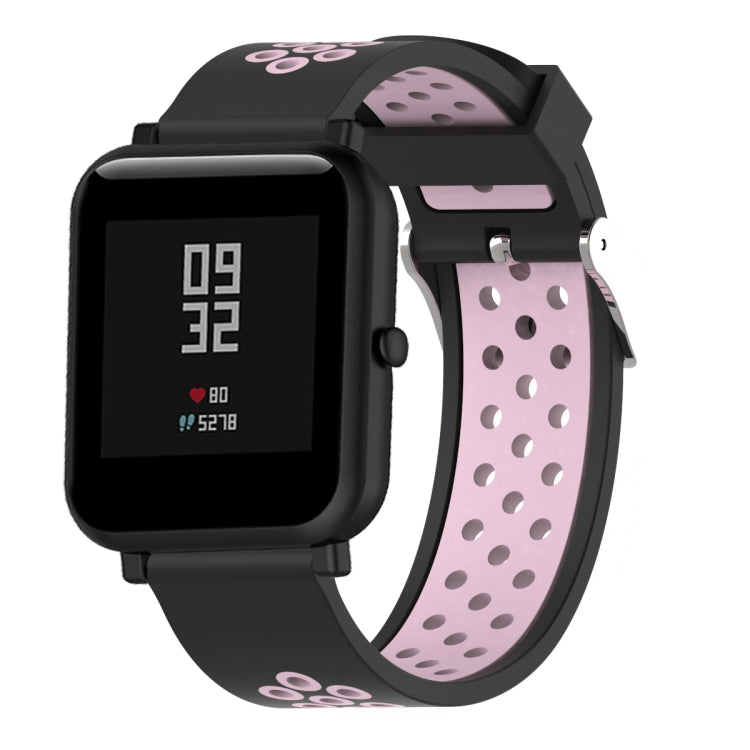 สายนาฬิกาสปอร์ตซิลิโคนสองสีสำหรับ Xiaomi Huami Amazfit Bip Lite รุ่น 20 มม