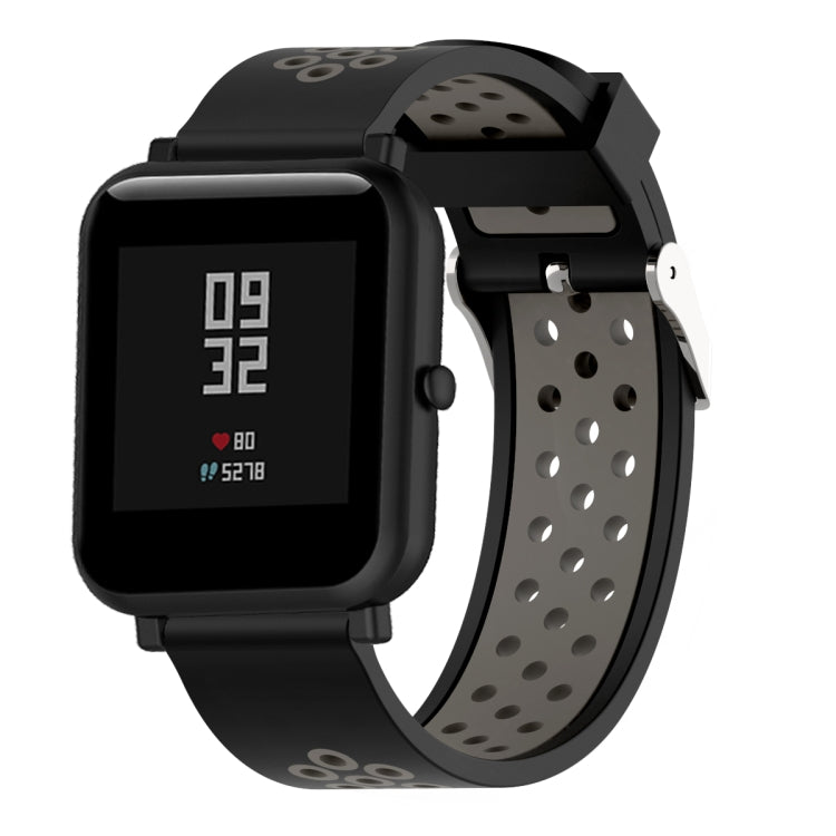 สายนาฬิกาสปอร์ตซิลิโคนสองสีสำหรับ Xiaomi Huami Amazfit Bip Lite รุ่น 20 มม