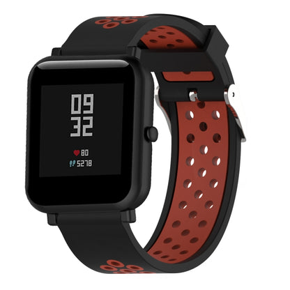 สายนาฬิกาสปอร์ตซิลิโคนสองสีสำหรับ Xiaomi Huami Amazfit Bip Lite รุ่น 20 มม