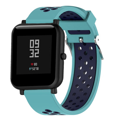 สายนาฬิกาสปอร์ตซิลิโคนสองสีสำหรับ Xiaomi Huami Amazfit Bip Lite รุ่น 20 มม