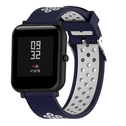 สายนาฬิกาสปอร์ตซิลิโคนสองสีสำหรับ Xiaomi Huami Amazfit Bip Lite รุ่น 20 มม