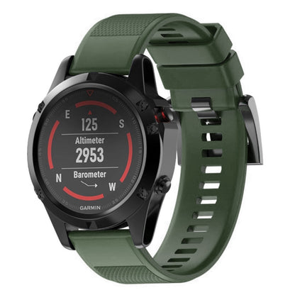 สายนาฬิกาซิลิโคนแบบถอดได้รวดเร็วสำหรับ Fenix 5 22 มม