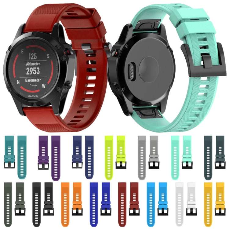 สายนาฬิกาซิลิโคนแบบถอดได้รวดเร็วสำหรับ Fenix 5 22 มม