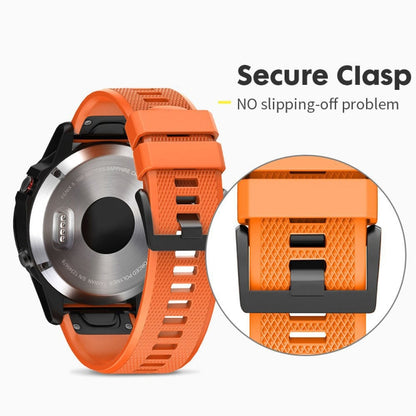 สายนาฬิกาซิลิโคนแบบถอดได้รวดเร็วสำหรับ Fenix 5 22 มม