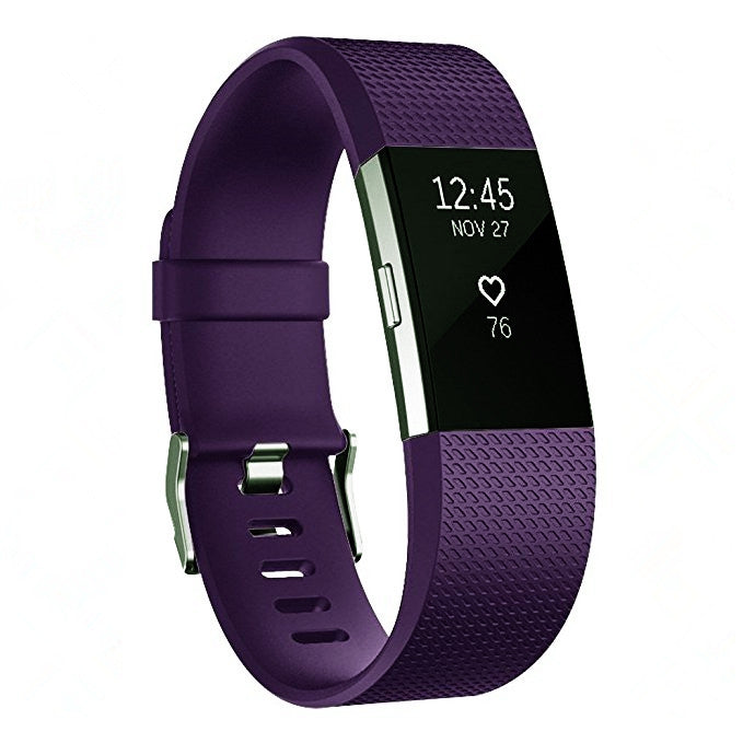 สายนาฬิกาสปอร์ตแบบปรับได้ทรงสี่เหลี่ยมสำหรับ FITBIT Charge 2, ขนาด: L, 12.5x8.5 ซม., L, Aqua Blue, L, Black, L, Coral Red, L, Dark Purple, L, Pink, L, Green, L, Grey, L, Blue, L, Light Pink, L, Light Purple, L, Mint Green, L, Navy Blue, L, Purple, L, C...