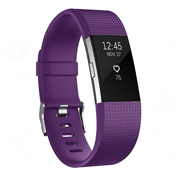 สายนาฬิกาสปอร์ตแบบปรับได้ทรงสี่เหลี่ยมสำหรับ FITBIT Charge 2, ขนาด: L, 12.5x8.5 ซม., L, Aqua Blue, L, Black, L, Coral Red, L, Dark Purple, L, Pink, L, Green, L, Grey, L, Blue, L, Light Pink, L, Light Purple, L, Mint Green, L, Navy Blue, L, Purple, L, C...