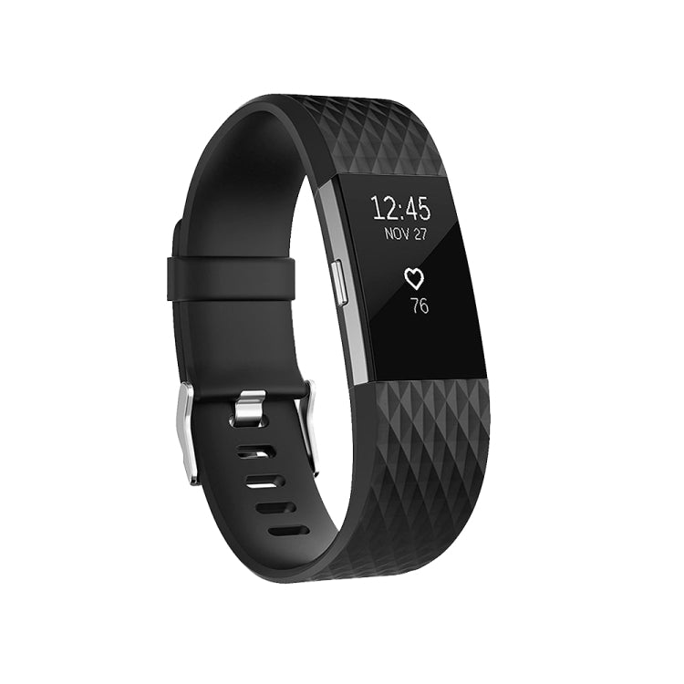 สายนาฬิกาสปอร์ตแบบปรับได้ลายเพชรสำหรับ FITBIT Charge 2, ขนาด: S, 10.5x8.5 ซม., S