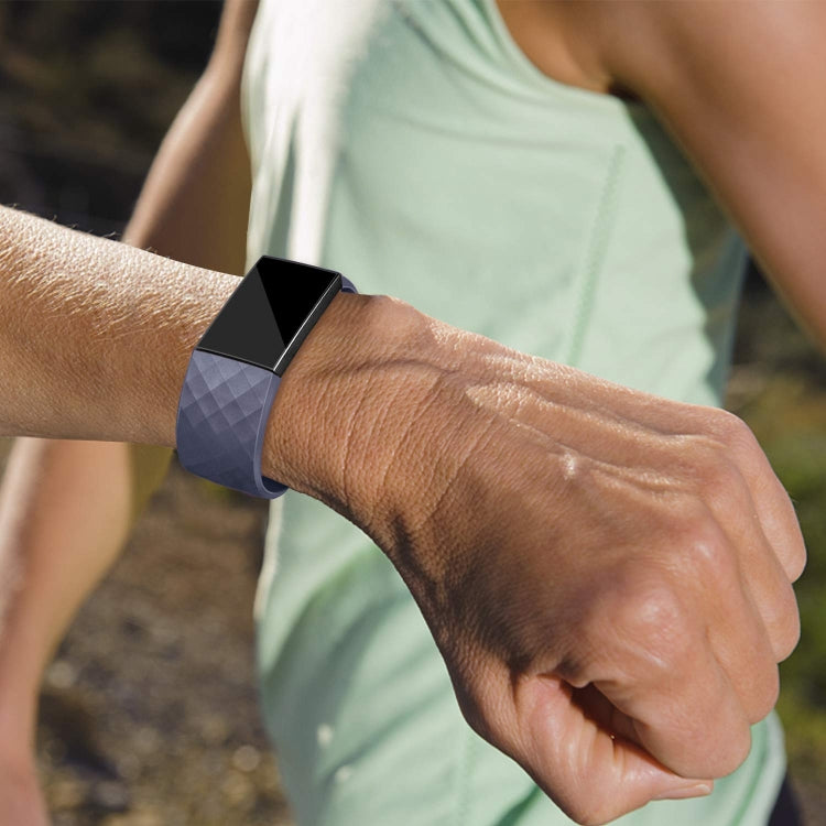 สายนาฬิกาสปอร์ตแบบปรับได้ลายเพชรสำหรับ FITBIT Charge 2, ขนาด: S, 10.5x8.5 ซม., S