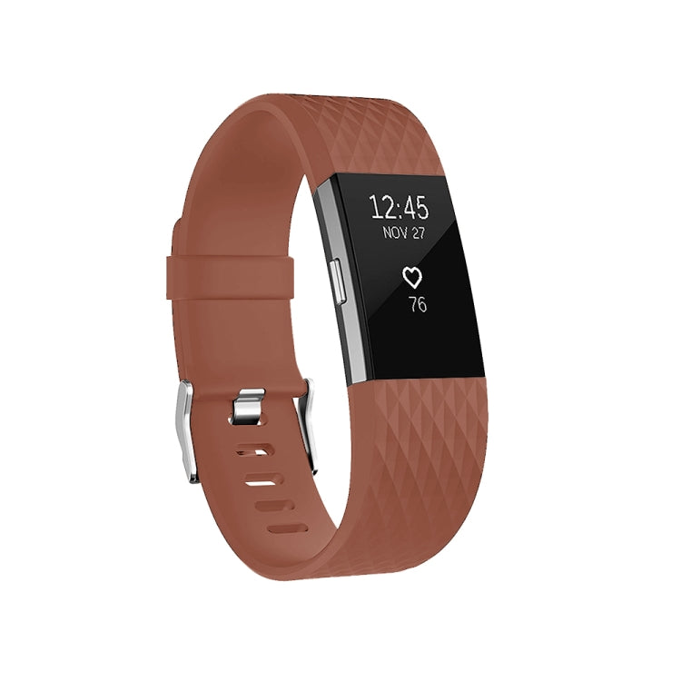 สายนาฬิกาสปอร์ตแบบปรับได้ลายเพชรสำหรับ FITBIT Charge 2, ขนาด: S, 10.5x8.5 ซม., S