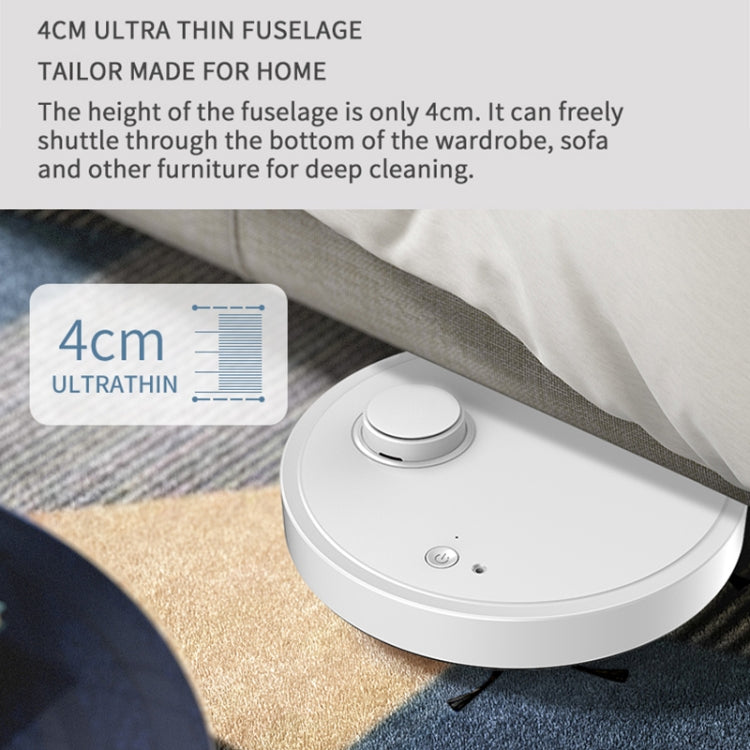 BOWAI OB12 หุ่นยนต์กวาดชาร์จ USB อัจฉริยะในครัวเรือน, OB12 (White)