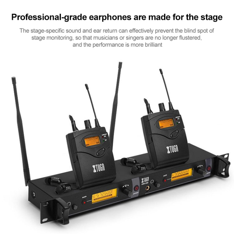XTUGA IEM1200 เครื่องส่งสัญญาณไร้สาย Stage นักร้อง Ear Monitor System, Transmitter