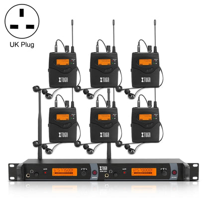 XTUGA IEM1200 เครื่องส่งสัญญาณไร้สาย 6 Bodypack Stage นักร้องชนิดใส่ในหูระบบ, Transmitter 6 Bodypack